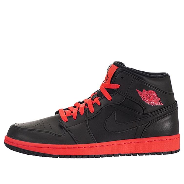 Air Jordan 1 Retro Mid 'Black Infrared'  554724-043 Classic Sneakers